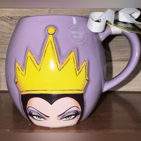 Super Cute Disney Villains purple ceramic Villains EVIL QUEEN mug by Rae Dunn. - Picture 4 of 13